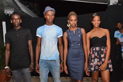 Enkele modellen die Suriname zullen vertegenwoordigen tijdens de Guyana Fashion Week 2015.