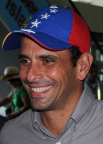 Henrique Capriles, oppositieleider. 