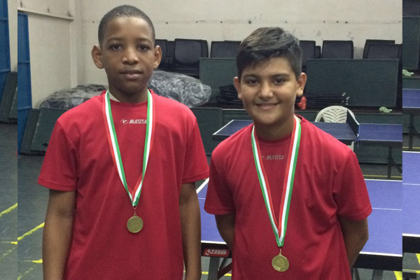 Read more about the article Koppel Lesperans/Moolchandani wint U-13 tafeltennisdubbel