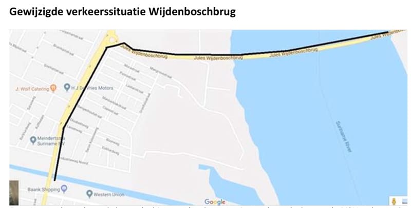 Read more about the article Gewijzigde verkeerssituatie Wijdenboschbrug