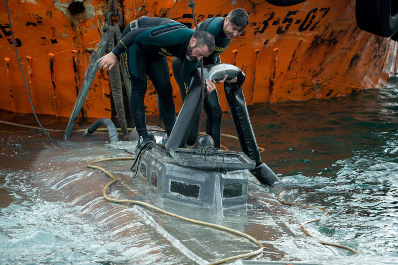 Read more about the article Europa onderschept eerste narco-onderzeeër met 3.000 kilo