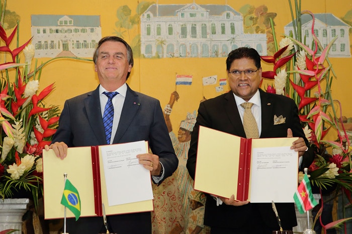Read more about the article Suriname en Brazilië bespreken verbreding samenwerkingsgebieden