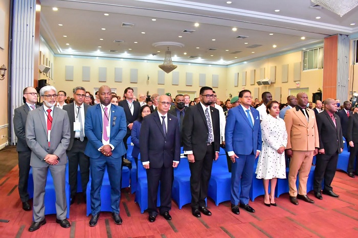 Regering SANTOKHI Openingsceremonie Suriname Energy Oil and Gas Summit 2022