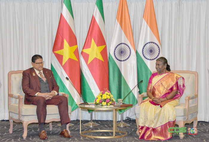 Read more about the article President Santokhi heeft vruchtbaar gesprek met Indiase ambtgenote