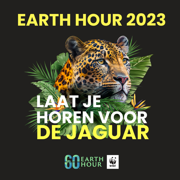 Read more about the article Suriname laat zich tijdens Earth Hour 2023 horen voor de jaguar