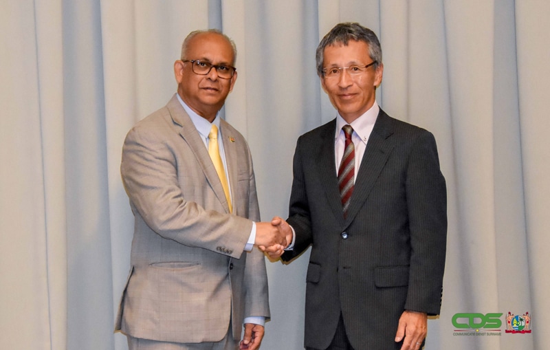 Read more about the article Minister Ramdin en Japanse ambassadeur Yutaka bespreken bilaterale relatie