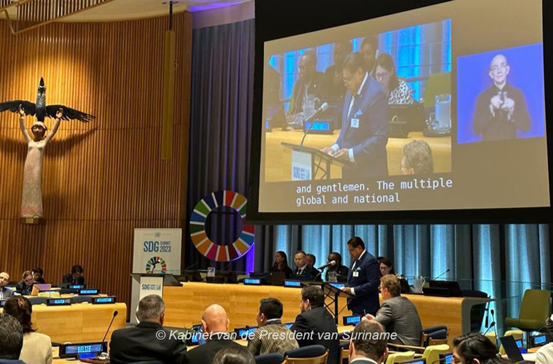 Read more about the article President: ‘Suriname blijft zich inzetten voor realisatie SDGs’