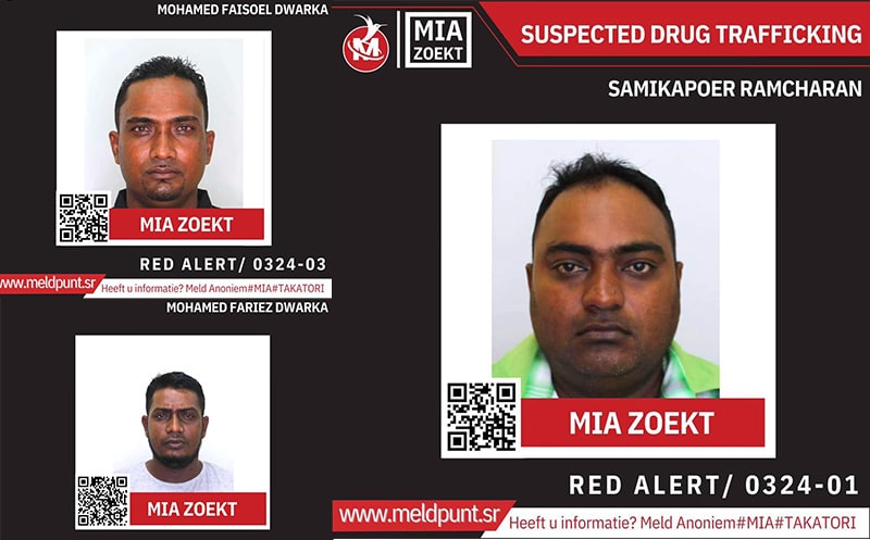 Read more about the article MIA zoekt verdachten cocaïne-case Nickerie
