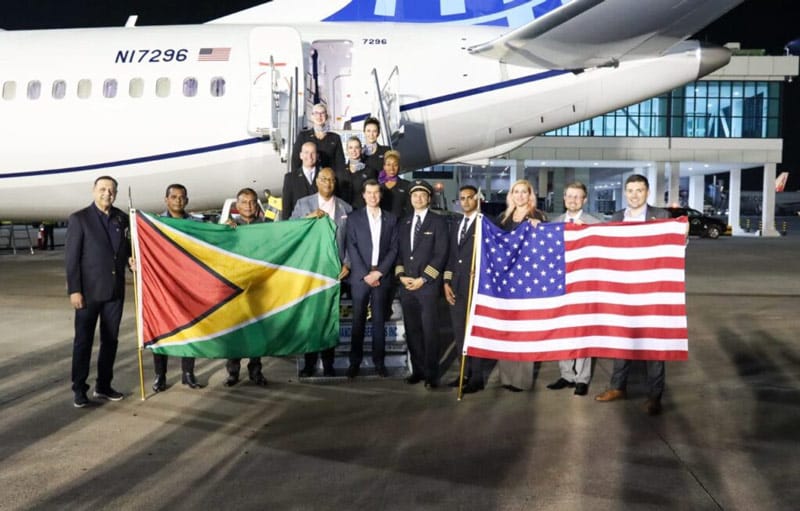 Read more about the article United Airlines vliegt nu non-stop van Houston naar Guyana