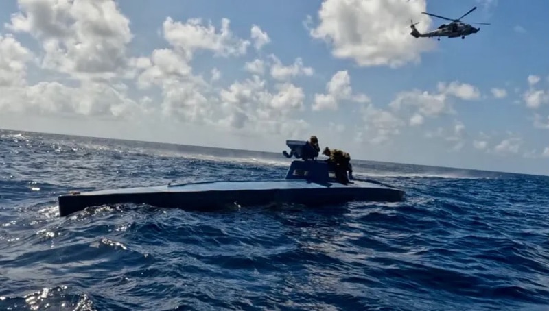 Read more about the article Narco-onderzeeër met 2.370 kilo coke voor de kust van Guyana onderschept