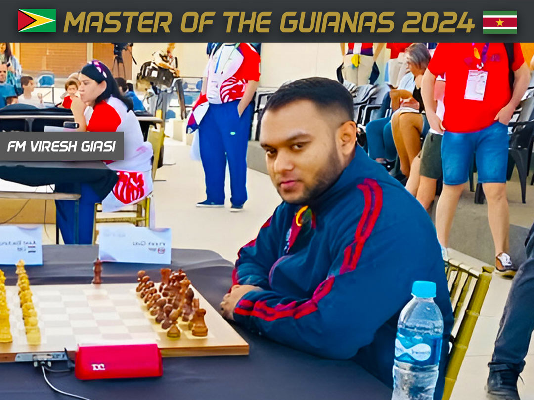 Read more about the article Master of the Guianas 2024 – FIDE Master Viresh Giasi Kampioen 2024