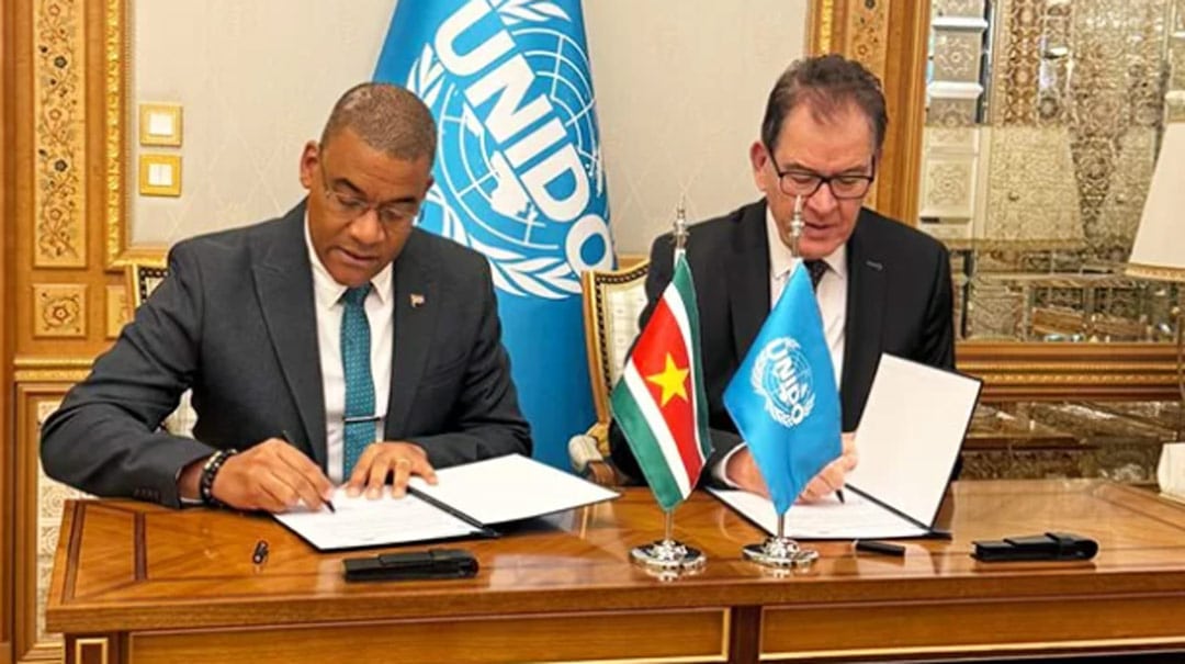 Read more about the article Suriname en UNIDO tekenen vijfjarig partnerschap voor industriële doorbraak