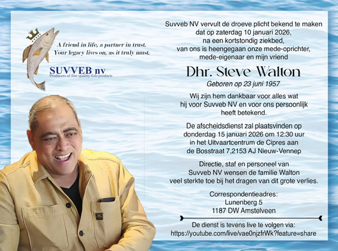 Read more about the article Overlijdensbericht Steve Walton