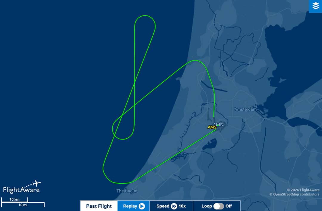 Read more about the article SLM vlucht vanuit Schiphol onderbroken na technisch mankement