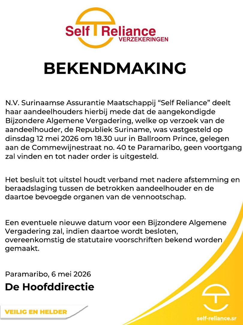 Self-Reliance-Bekendmaking
